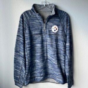 New Tommy Bahama top Women's reversible Medium sweatshirt Steelers